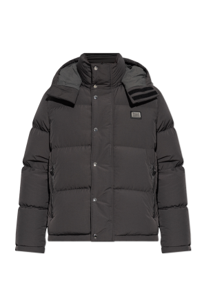 Grey Down jacket with logo Gucci - Vitkac Italy